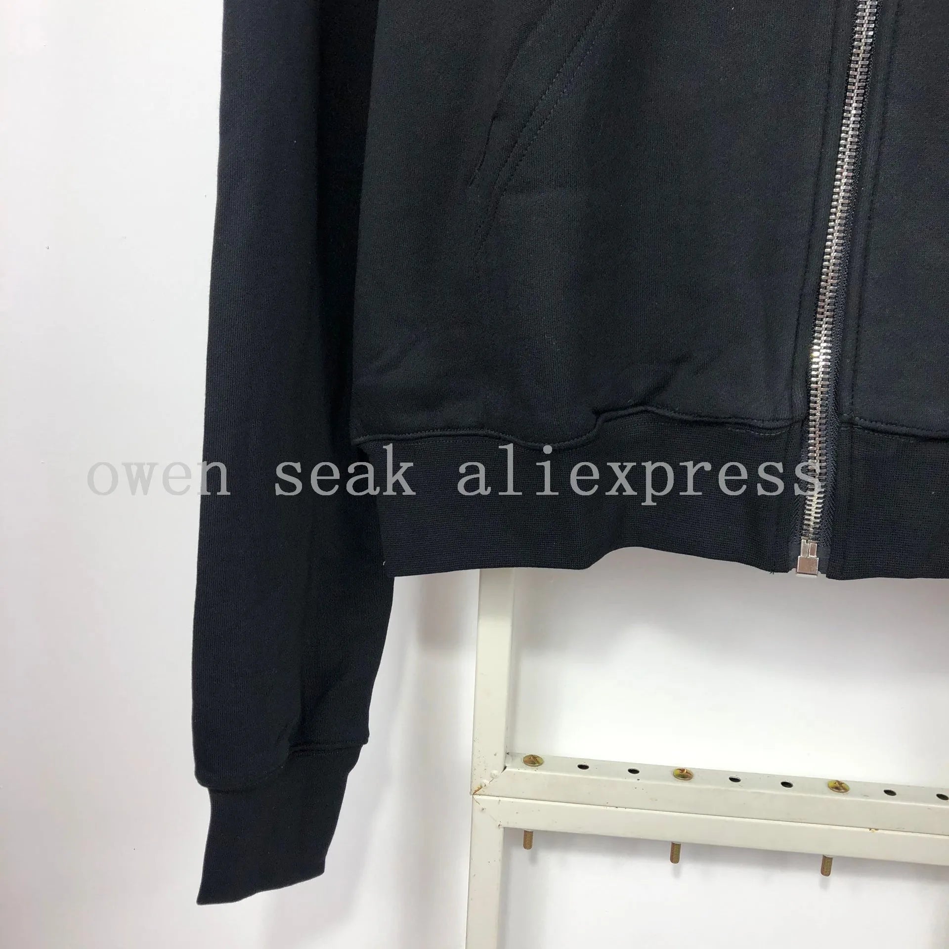 Owen Seak Men Hoodies Sweatshirts Gothic Men's Clothing Oversized Autumn High Street Hip Hop Women Black Zip Hoodies Jacket