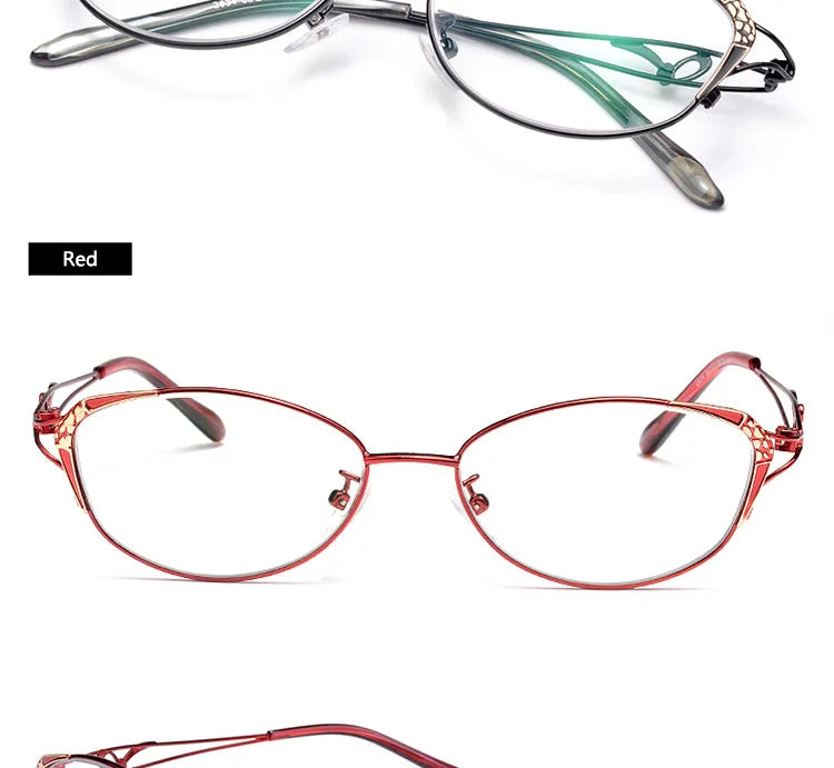 BCLEAR New Cat Eye Reading Glasses Women Fashion Presbyopic Reading Eyelasses Clear Anti-Blue Ray Computer Lenses +0.25 ~ +4.00