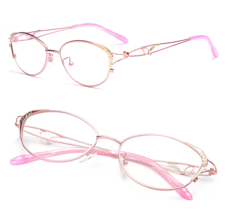 BCLEAR New Cat Eye Reading Glasses Women Fashion Presbyopic Reading Eyelasses Clear Anti-Blue Ray Computer Lenses +0.25 ~ +4.00