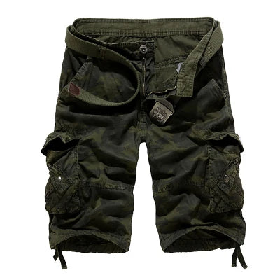 2025 New Camouflage Loose Cargo Shorts Men Cool Summer Military Camo Short Pants Homme Tactical Cargo Shorts Drop Shipping