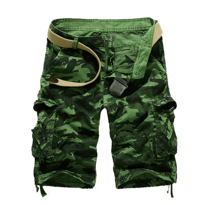 2025 New Camouflage Loose Cargo Shorts Men Cool Summer Military Camo Short Pants Homme Tactical Cargo Shorts Drop Shipping