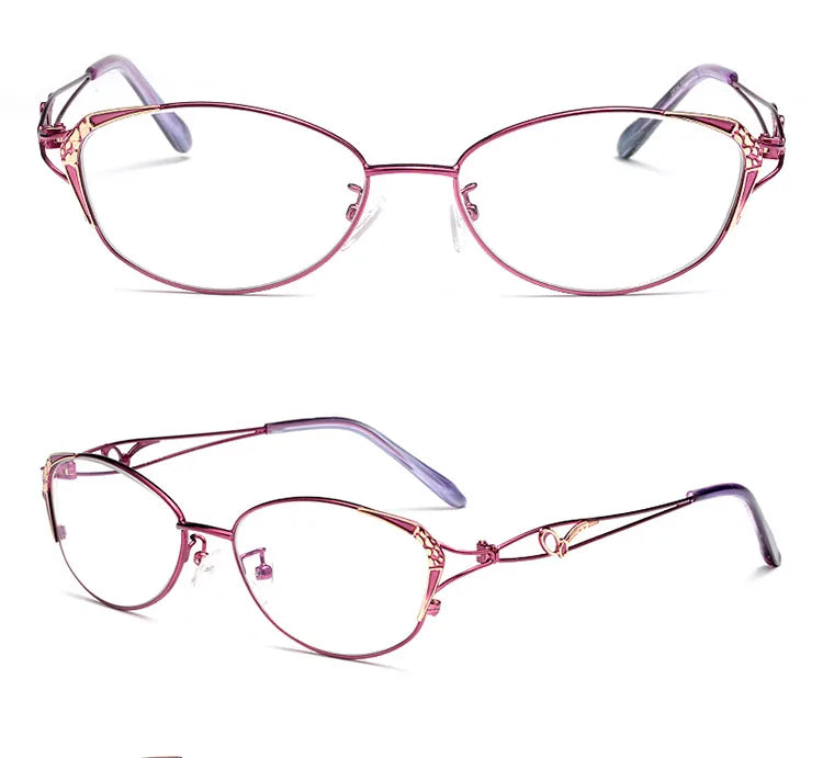 BCLEAR New Cat Eye Reading Glasses Women Fashion Presbyopic Reading Eyelasses Clear Anti-Blue Ray Computer Lenses +0.25 ~ +4.00