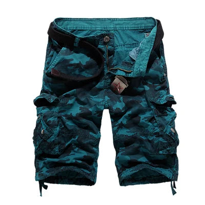 2025 New Camouflage Loose Cargo Shorts Men Cool Summer Military Camo Short Pants Homme Tactical Cargo Shorts Drop Shipping