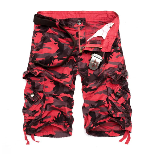 2025 New Camouflage Loose Cargo Shorts Men Cool Summer Military Camo Short Pants Homme Tactical Cargo Shorts Drop Shipping