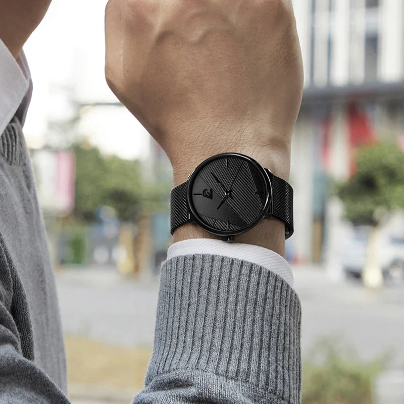 reloj hombre Watches Mens Minimalist Men's Fashion Ultra-thin Watch Simple Men Business Quartz Wristwatch relogio masculino