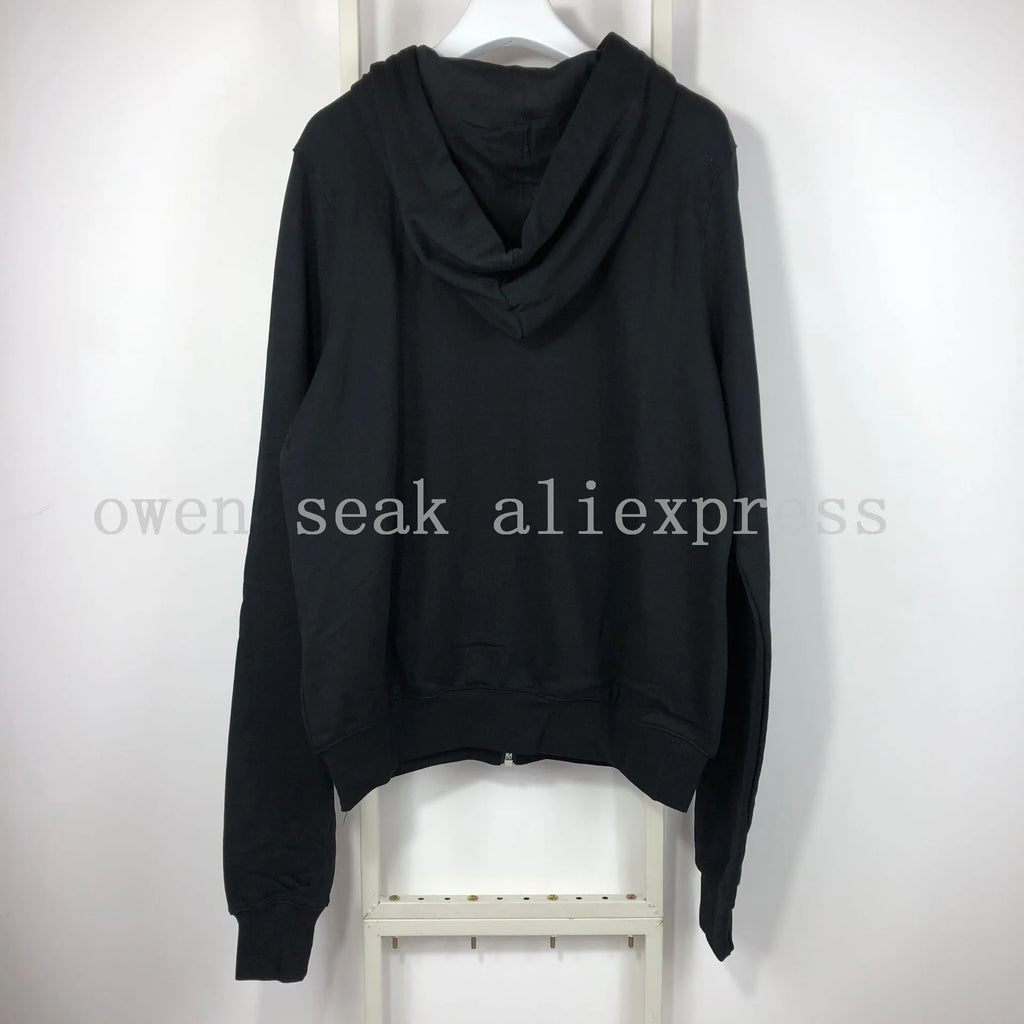 Owen Seak Men Hoodies Sweatshirts Gothic Men's Clothing Oversized Autumn High Street Hip Hop Women Black Zip Hoodies Jacket