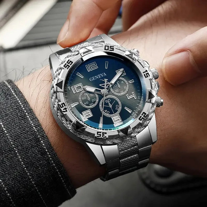 Mens Watches Luxury Brand Watches for Mens Fashion High Quality Luxury Simple WristWatch Business Full Steel Sports Male Clock