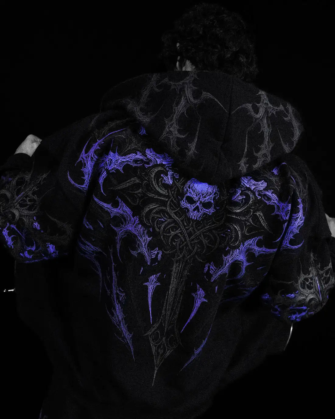 Men Women Y2K Gothic Grunge Hoodie Vintage Distressed Art Graphic Sweatshirt Oversize Streetwear Hip Hop Darkwear Pullover US