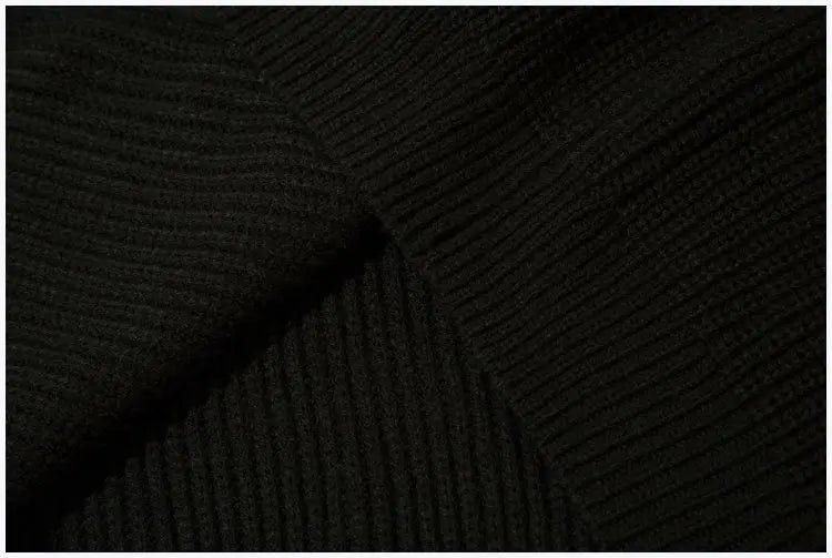 Double Zipper Cardigan Sweater Men Women Retro Loose Knitted Jumpers Autumn Streetwear Harajuku Street Color Block Jacket New