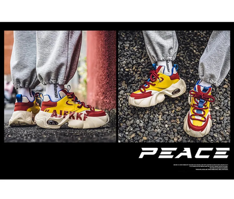 Sneakers for Men Fashion Versatile Men Comfortable Casual Shoes Thick-soled Height-increasing Men Shoes Tênis Zapatillas Deporte