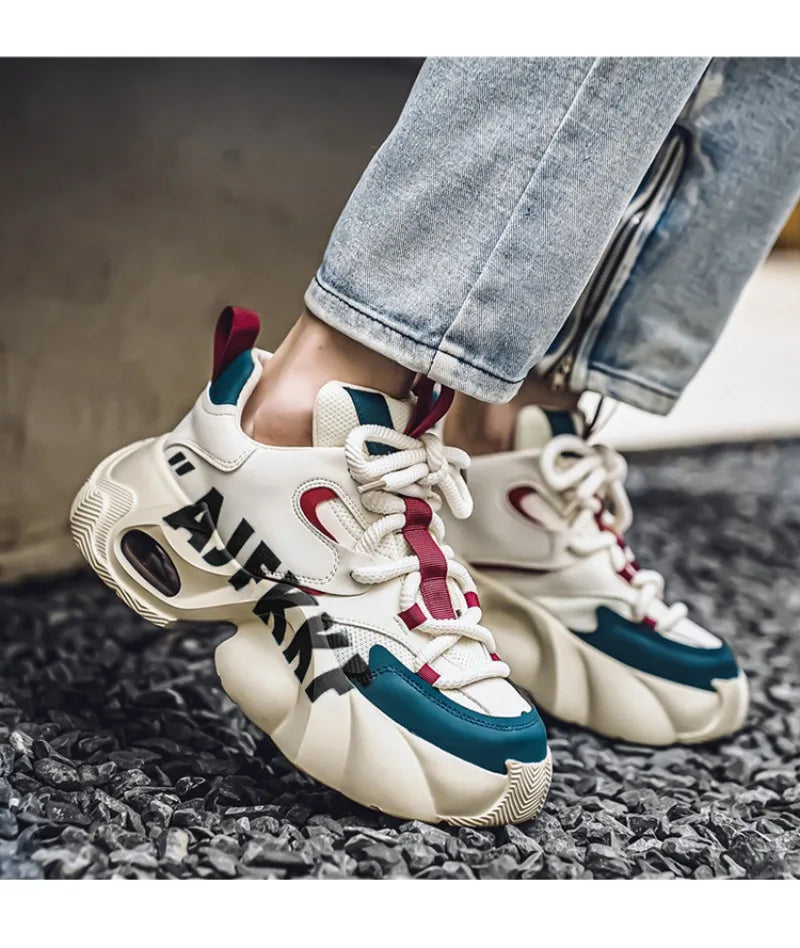 Sneakers for Men Fashion Versatile Men Comfortable Casual Shoes Thick-soled Height-increasing Men Shoes Tênis Zapatillas Deporte