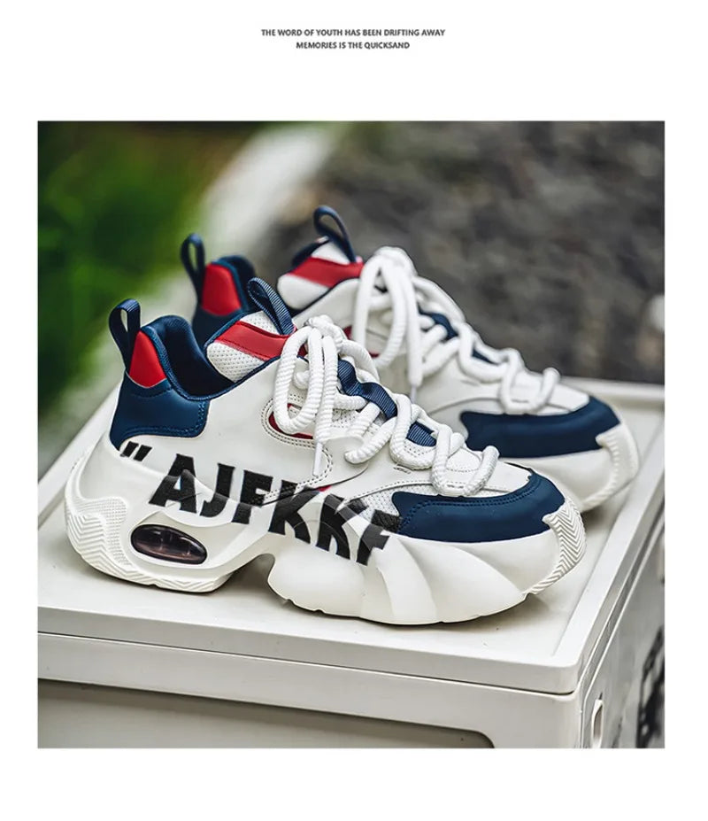 Sneakers for Men Fashion Versatile Men Comfortable Casual Shoes Thick-soled Height-increasing Men Shoes Tênis Zapatillas Deporte