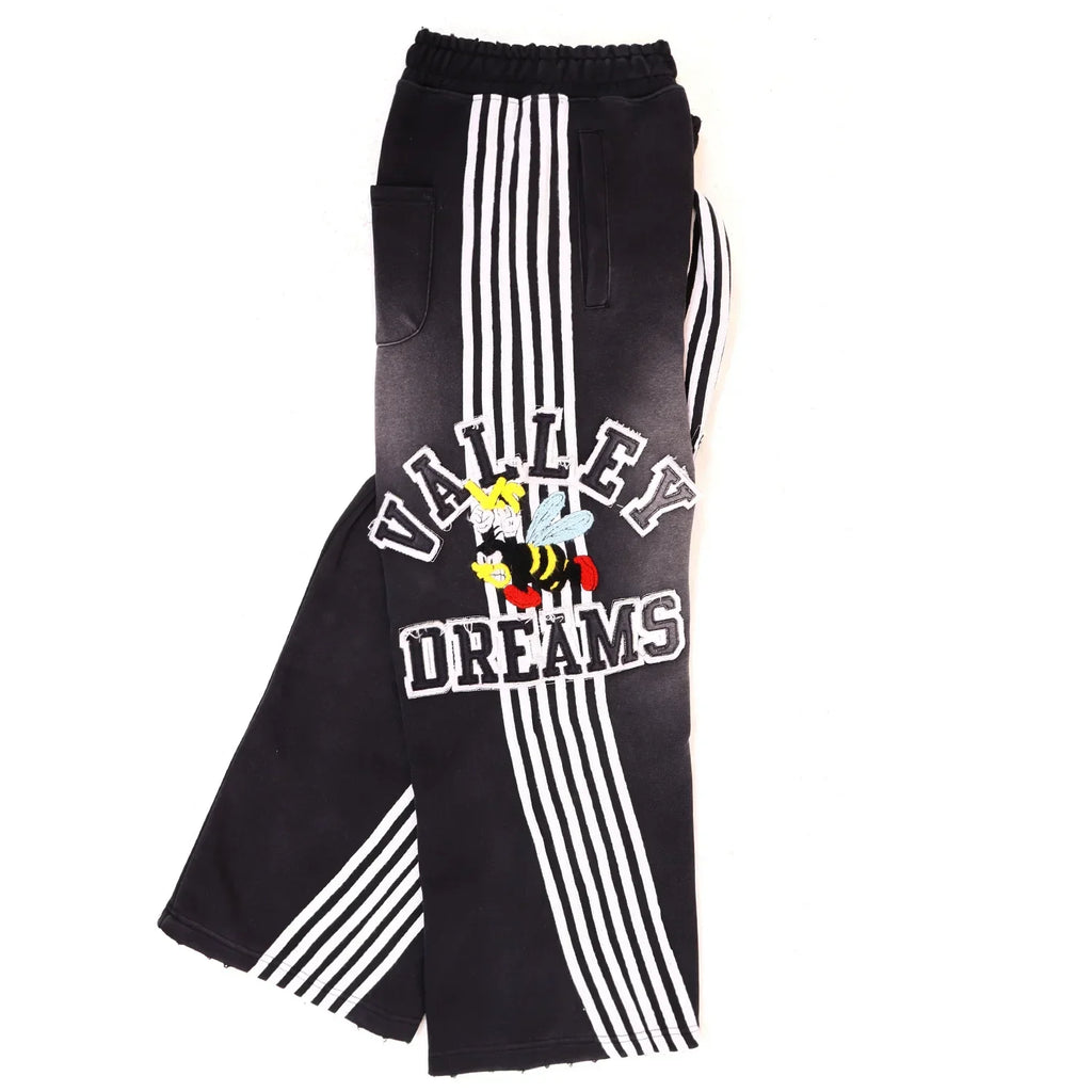 25ss High Quality Vale Washed Distressed  Hoodies Sweatpants Clothes Men Women Winter Autumn Casual Loose VALLEY  Pants