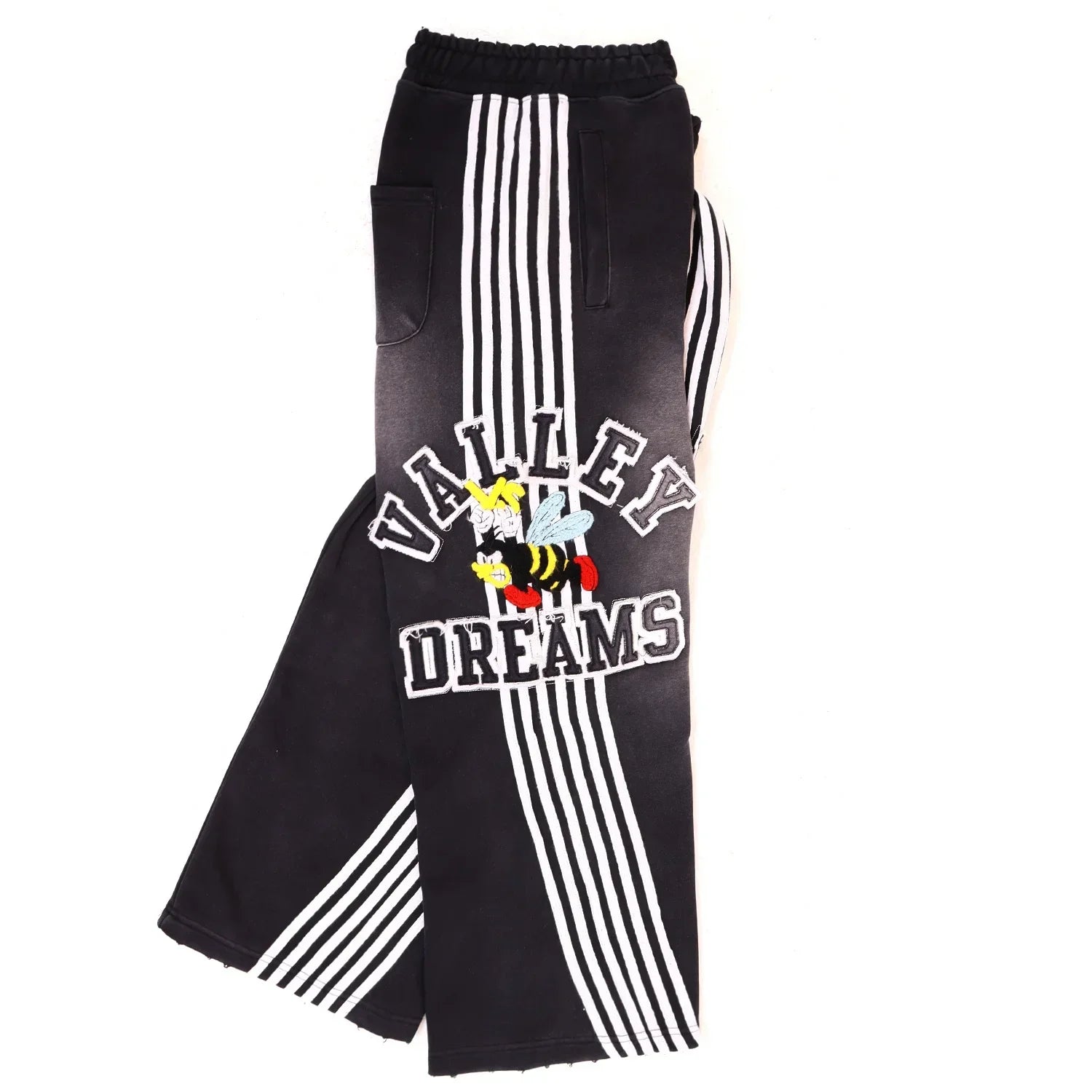25ss High Quality Vale Washed Distressed  Hoodies Sweatpants Clothes Men Women Winter Autumn Casual Loose VALLEY  Pants
