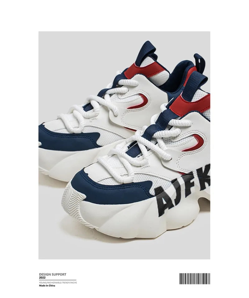 Sneakers for Men Fashion Versatile Men Comfortable Casual Shoes Thick-soled Height-increasing Men Shoes Tênis Zapatillas Deporte