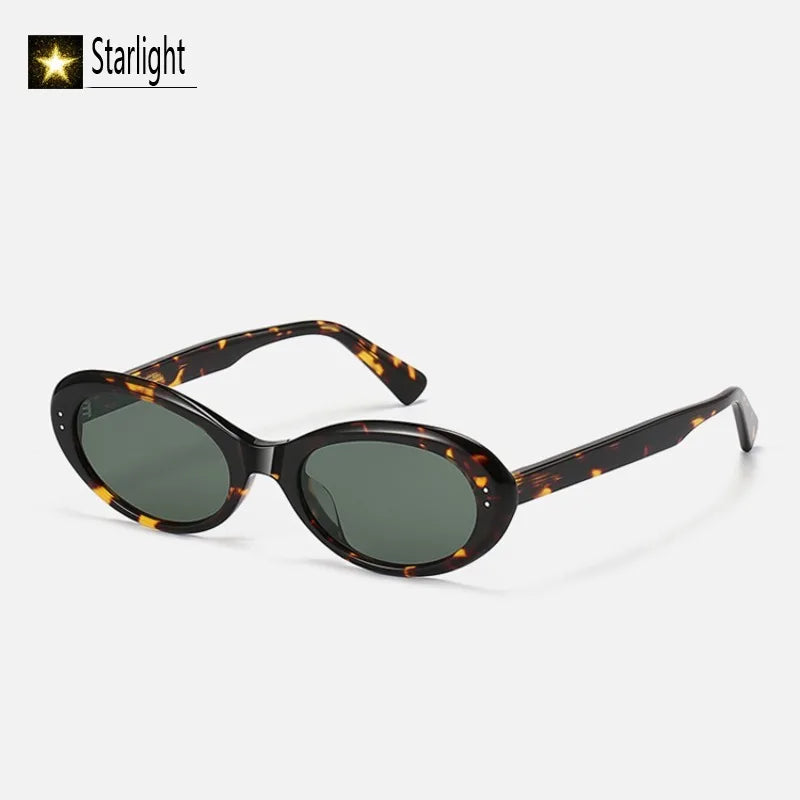 2026 Acetate Black Sunglasses Women Cat Eye Glasses Woman Oval UV400 Eyeglasses Men Most Popular Travel Outdooor Eyewear 147mm