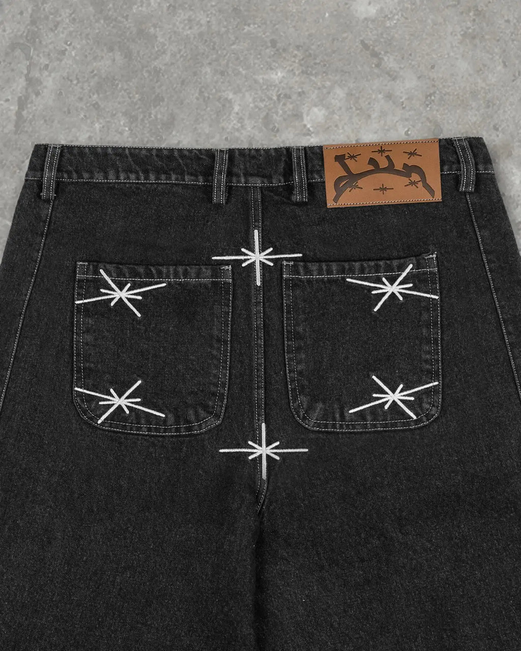 New Divin Street Geometry Graphic Embroidery Baggy Denim Shorts Y2k Retro Hip Hop Trendy Gym Basketball Shorts Men Women Jorts