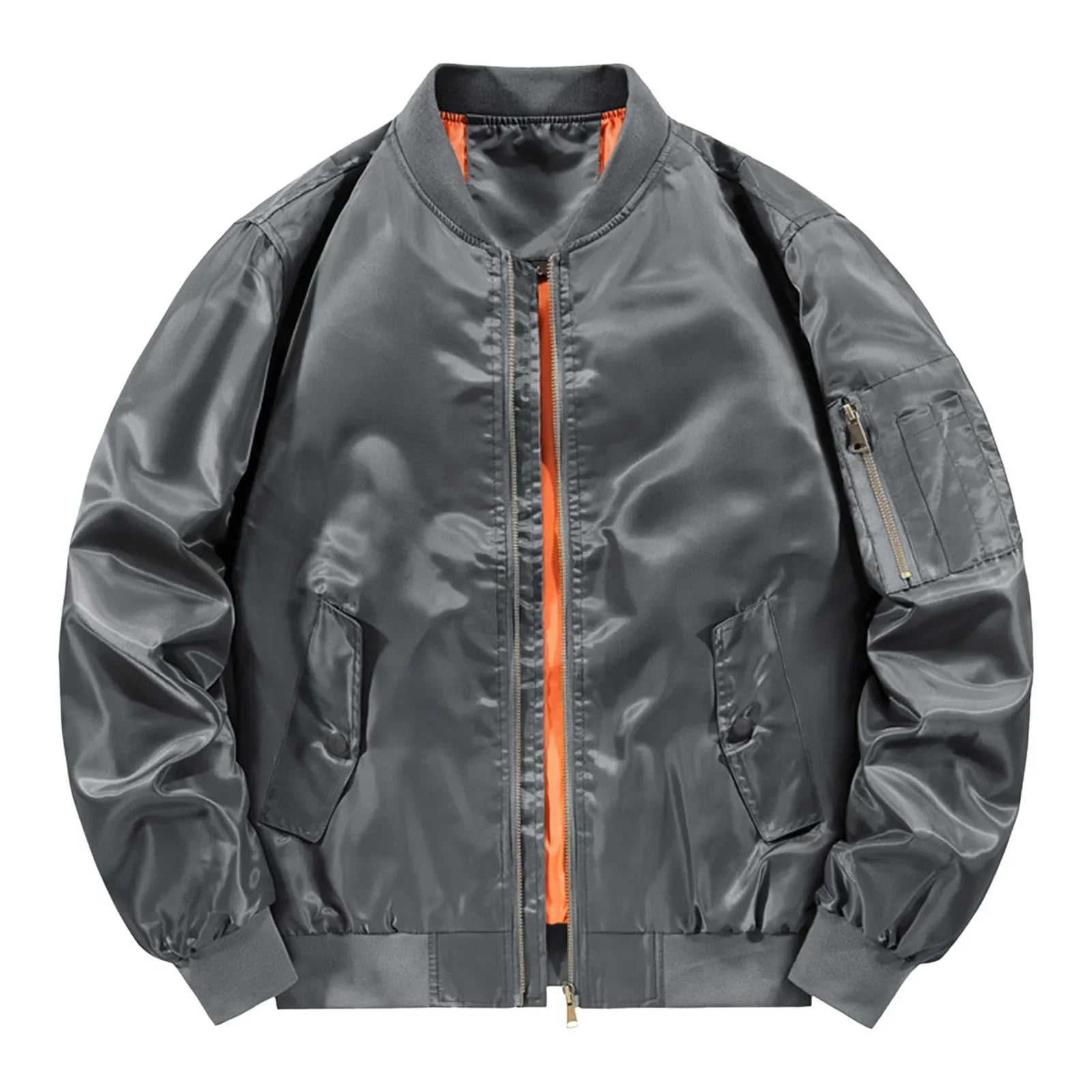 Mens Bomber Jacket  New Spring Autumn Male Baseball Jackets Pilot Men Outwear Army Green Coat Zipper Men'S Tactical Uniform