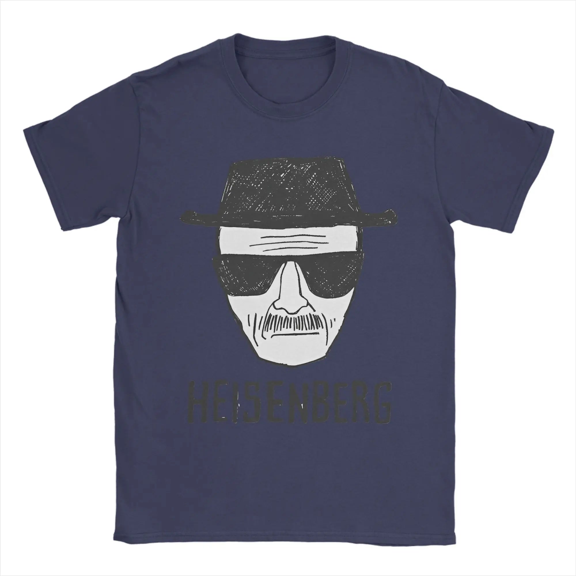 Breaking Bad  Heisenberg Drawing Merch Men Women T Shirt 100% Cotton Tee Printed  Tops T-shirt