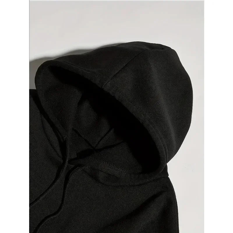 Men's Gothic Dark Print Zipper Hooded Casual Sports Sweatshirt Zipper Jacket Autumn and Winter New Casual Retro Street Style Top