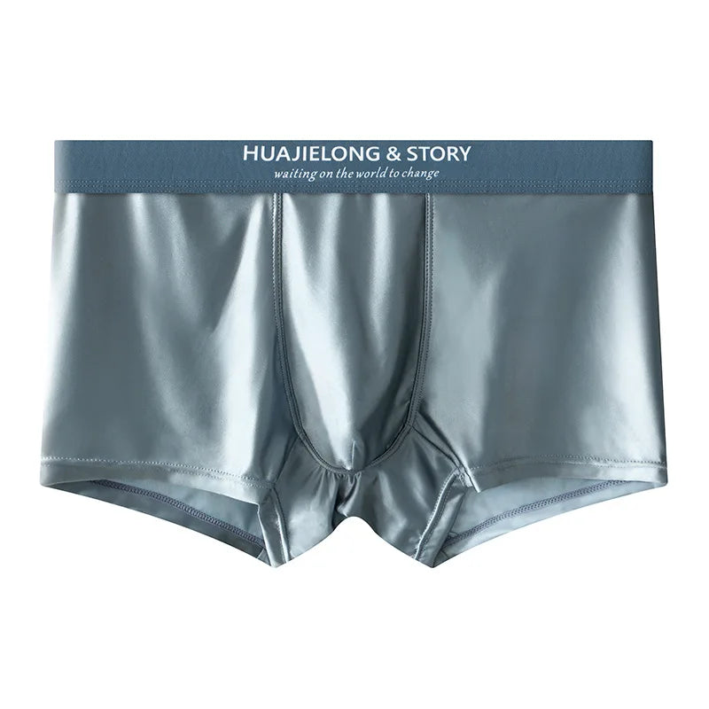 EXILIENS Soft Gloss 1pcs/3pcs Boxer Men Underwear Hot Underpant Mens Boxers Masculinas BoxerShorts Man Panties Size L-3XL A6505