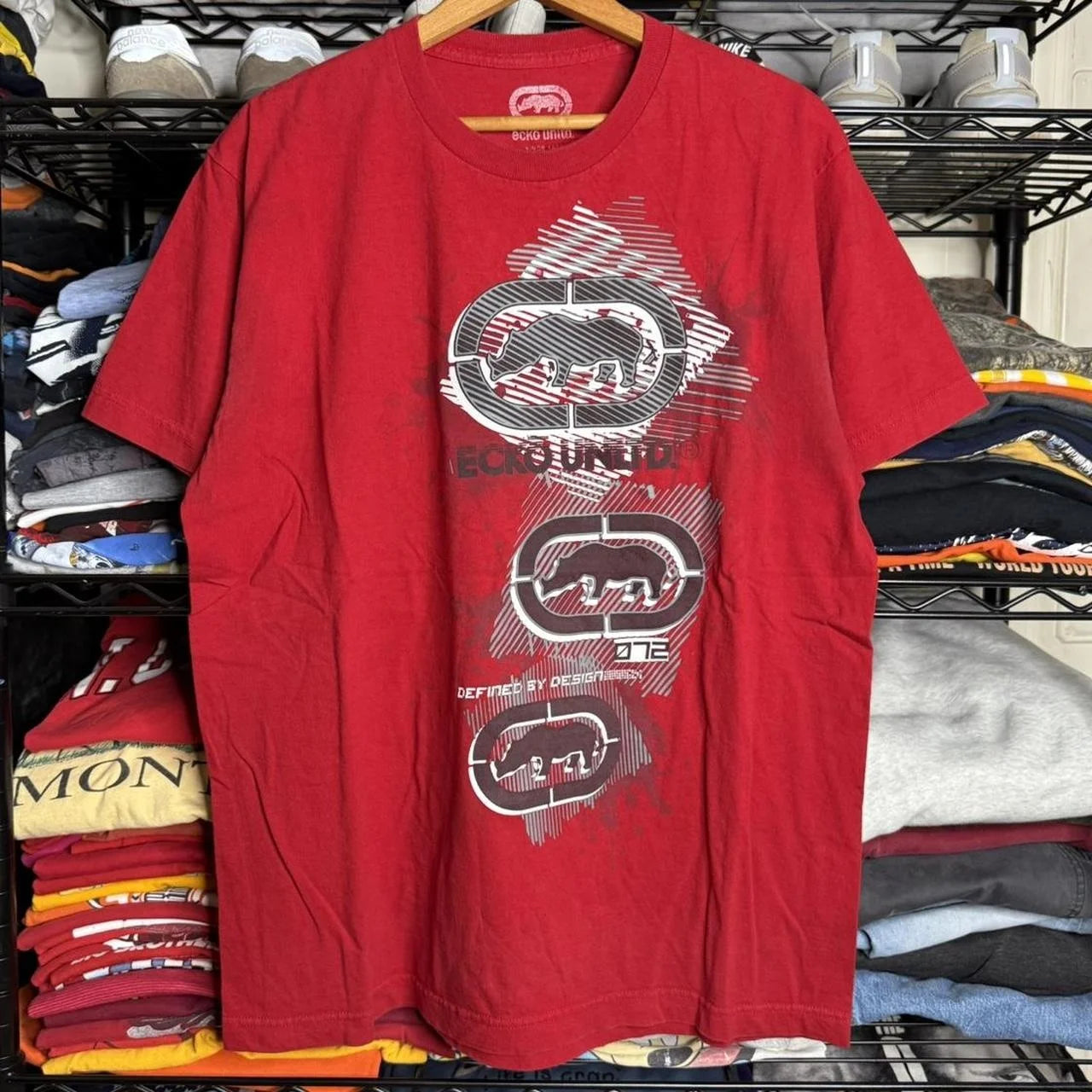Rebel Y2K Vintage Tee Ecko Rhino Graphic Print Oversized Streetwear Shirt for Men & Women Unisex Cotton Couple Top with Attitude