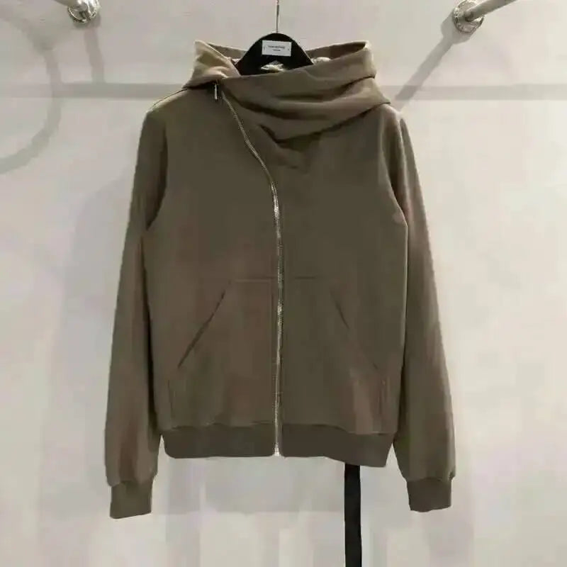 HKSH Men's Tide Punk Dark Autumn Winter New RO Style Wizardry Zipper Women's Fashion Cotton Sweatshirt Chic Coats Hoodies HK0530
