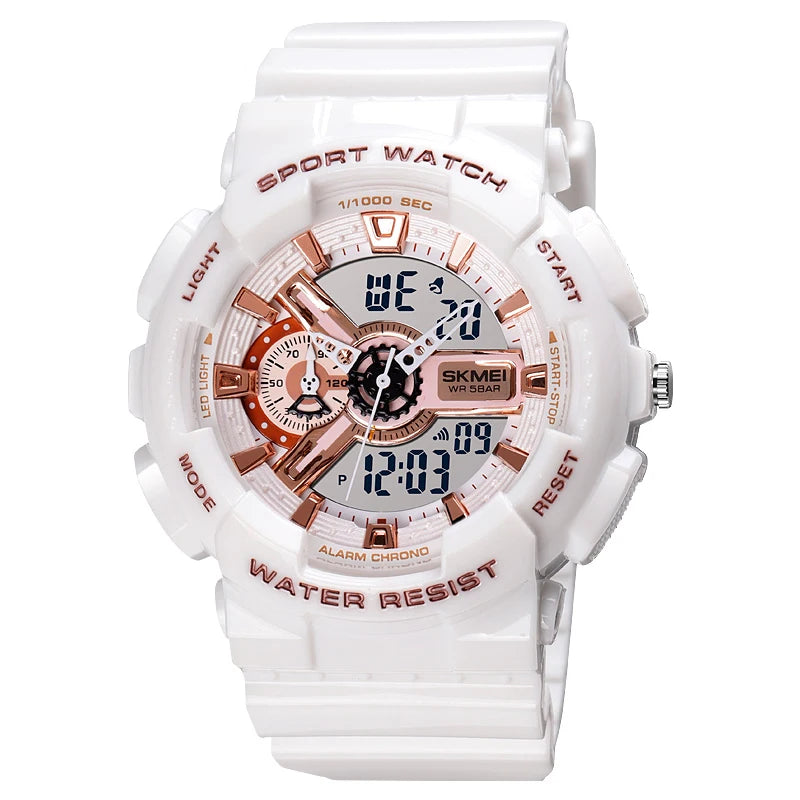 SKMEI 1688 Quartz Watch LED Light Digital Electronic Watches Men Women Business Waterproof Alarm Clock Wristwatch Horloges