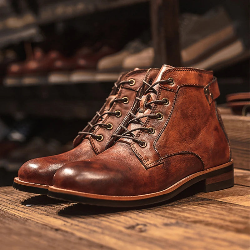 Retro Punk Motorcycle Boot