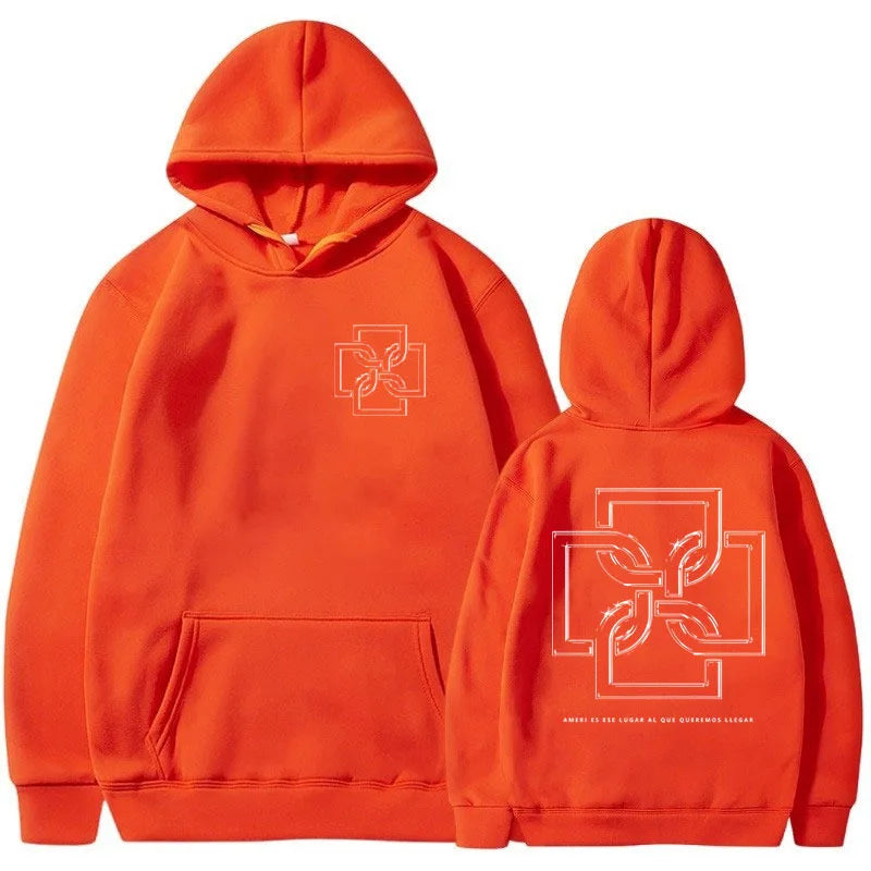 Rapper Duki Ameri Tour 2024 Hoodie Men Women Fashion Hip Hop Album Vintage Hooded Sweatshirts Oversized Fleece Hoodies Pullover