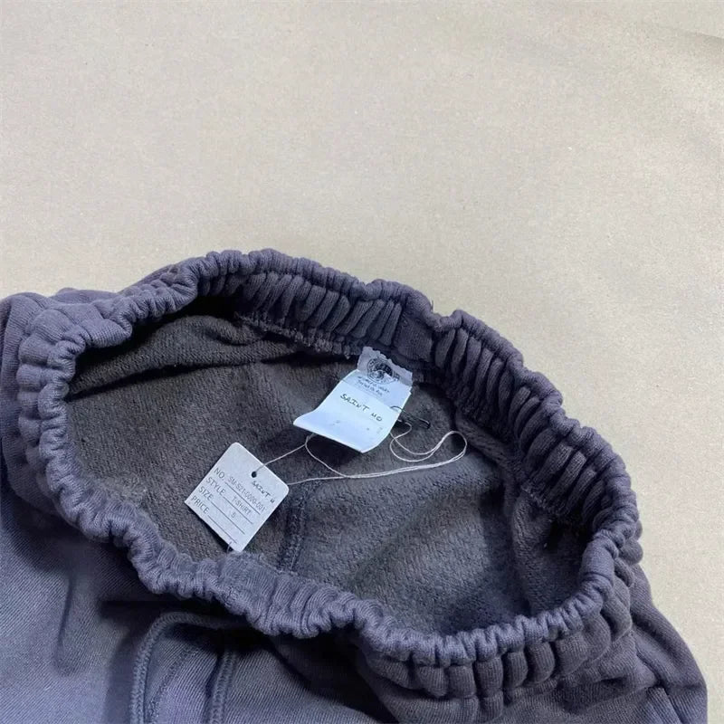 Sanskrit Printing Apricot Saint Sweatpants Men Women Jogger Drawstring Pants
