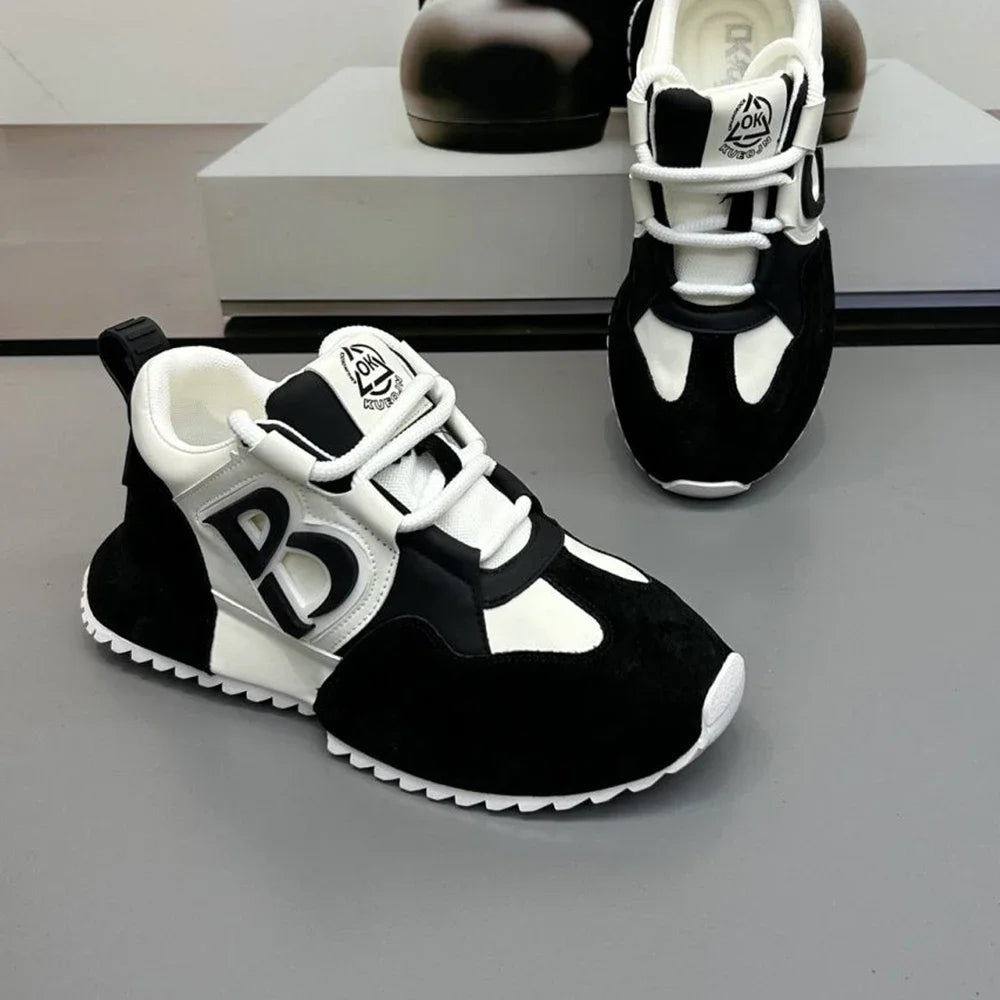 Man High-top Comfortable Winter Lace-up Casual Walking Shoes Outdoor Sports Fashion Luxury Design Walking Men Sneakers