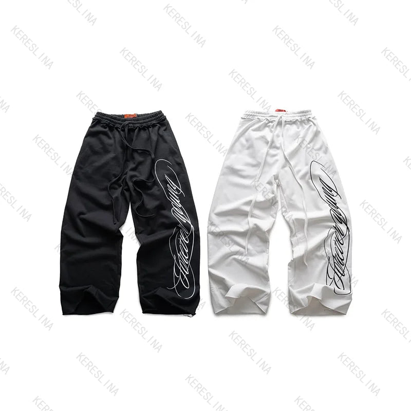 Street wear trendy hip-hop rock style comfortable and versatile casual pants American fashion high street oversized casual pants