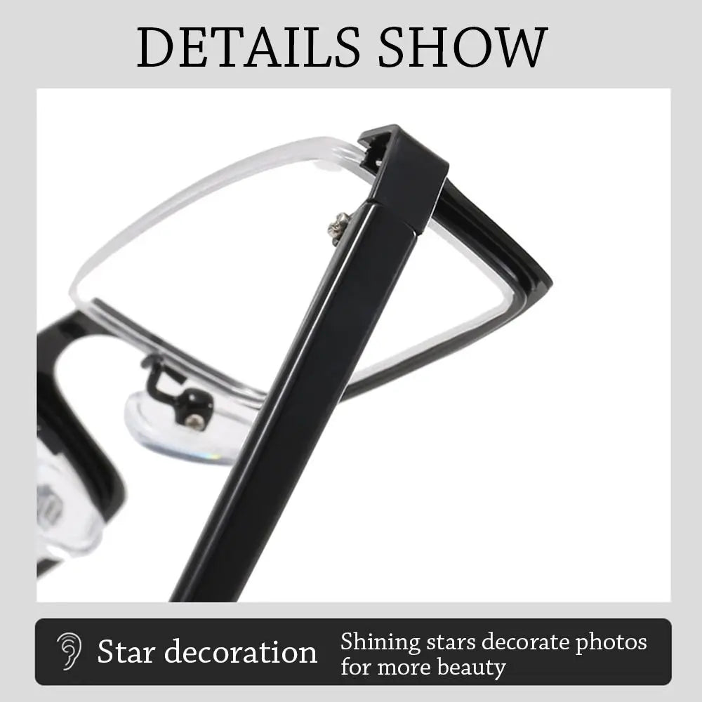 Classic Blue Ray Blocking Anti-Blue Light Glasses Eye Protection Metal Computer Goggles Ultralight Square Eyeglasses Men Women