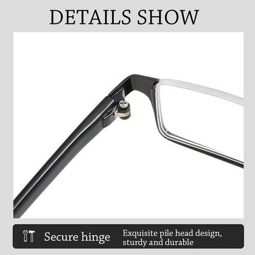 Classic Blue Ray Blocking Anti-Blue Light Glasses Eye Protection Metal Computer Goggles Ultralight Square Eyeglasses Men Women