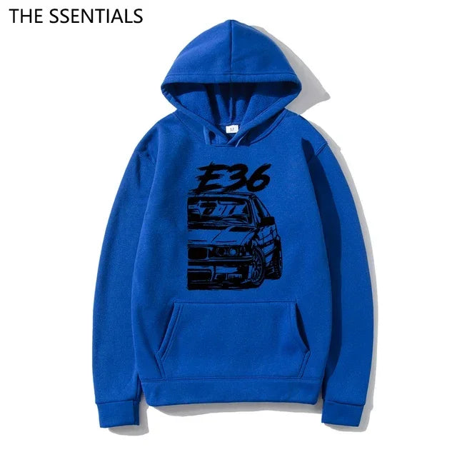 Classic E30 E46 E92 F80 M3 E36 Hoodies Fashion Men Graphic Initial D Hoodie Unisex Hip Hop Pullover Sweatshirt Car Graphic Hoody