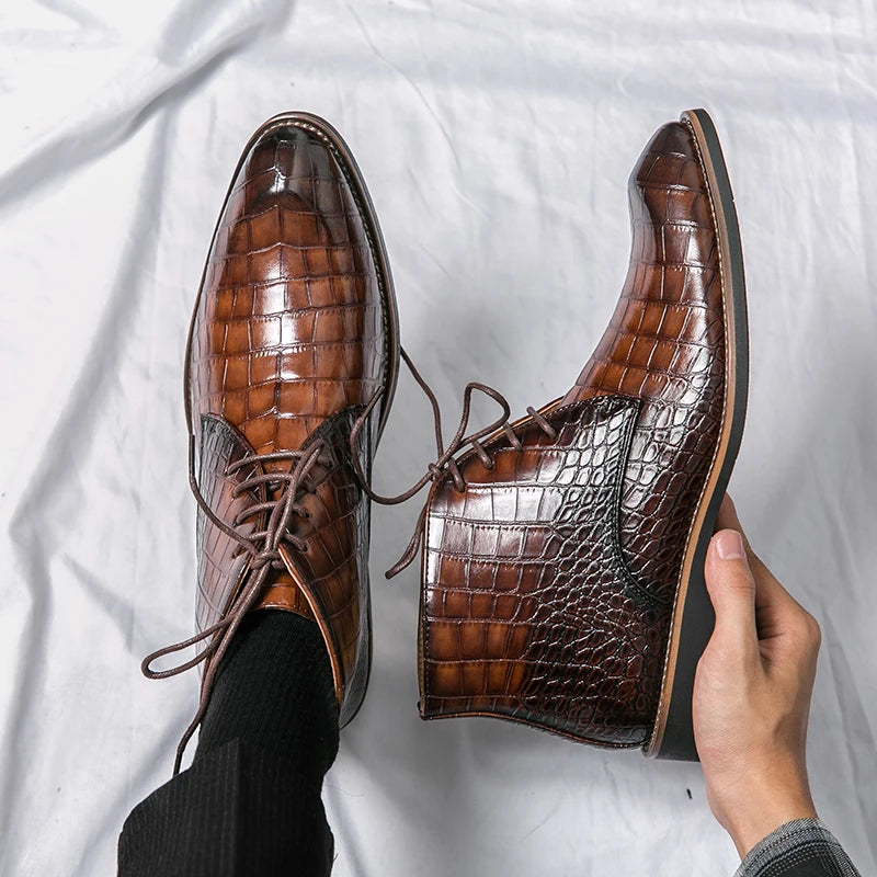 Mens Leather Designer Handmade Winter Spring Luxury Wedding Boots for Men Casual Chelsea Dress Business Formal Shoes Footwear