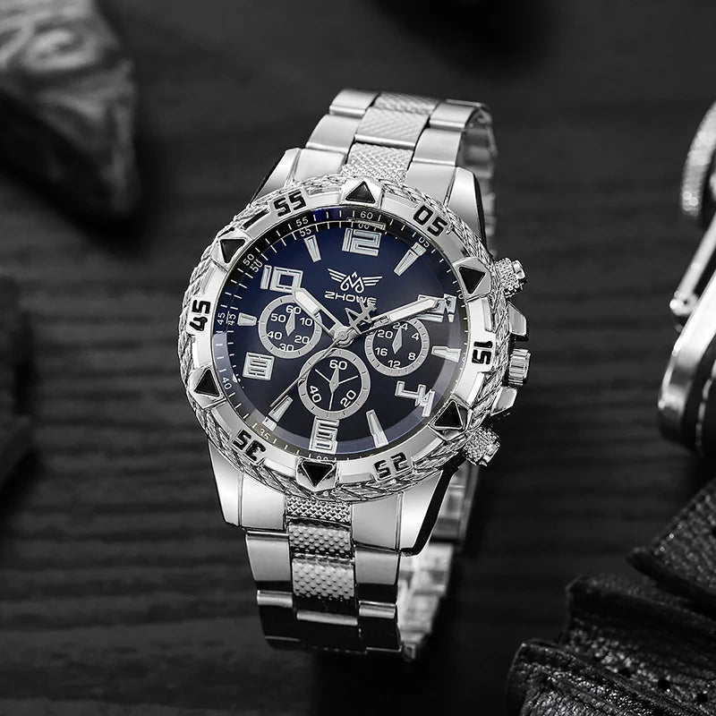 Mens Reloj Luxury Brand Watches For Mens Fashion High Quality Luxury Simple WristWatch Business Full Steel Sports Male Clock