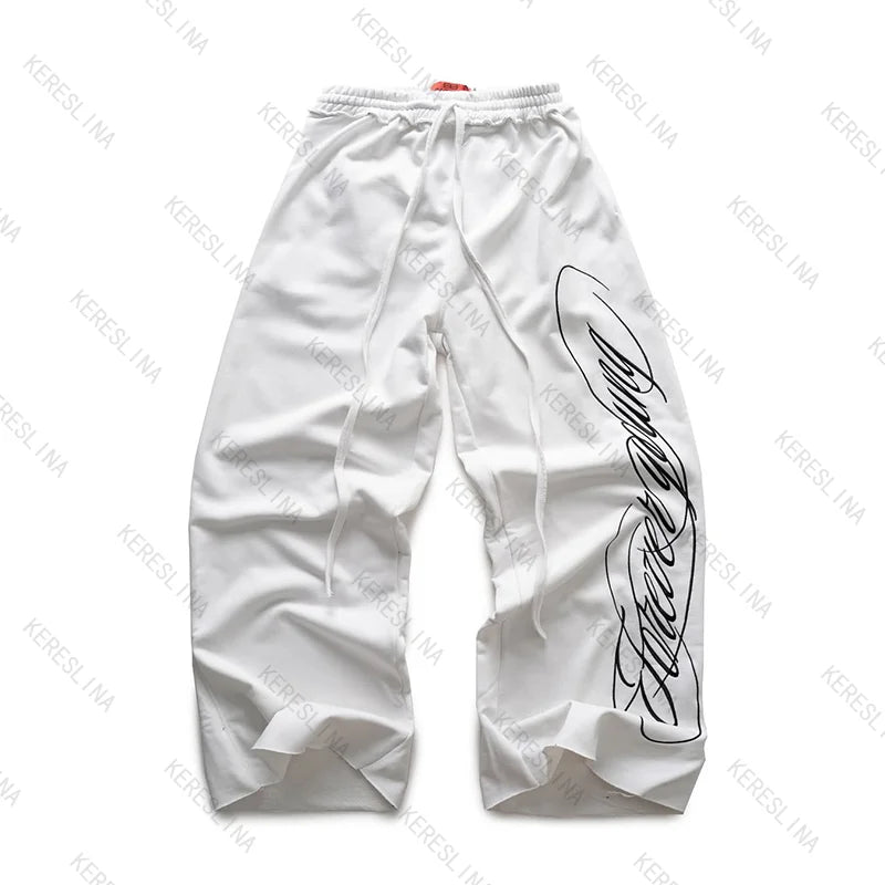 Street wear trendy hip-hop rock style comfortable and versatile casual pants American fashion high street oversized casual pants
