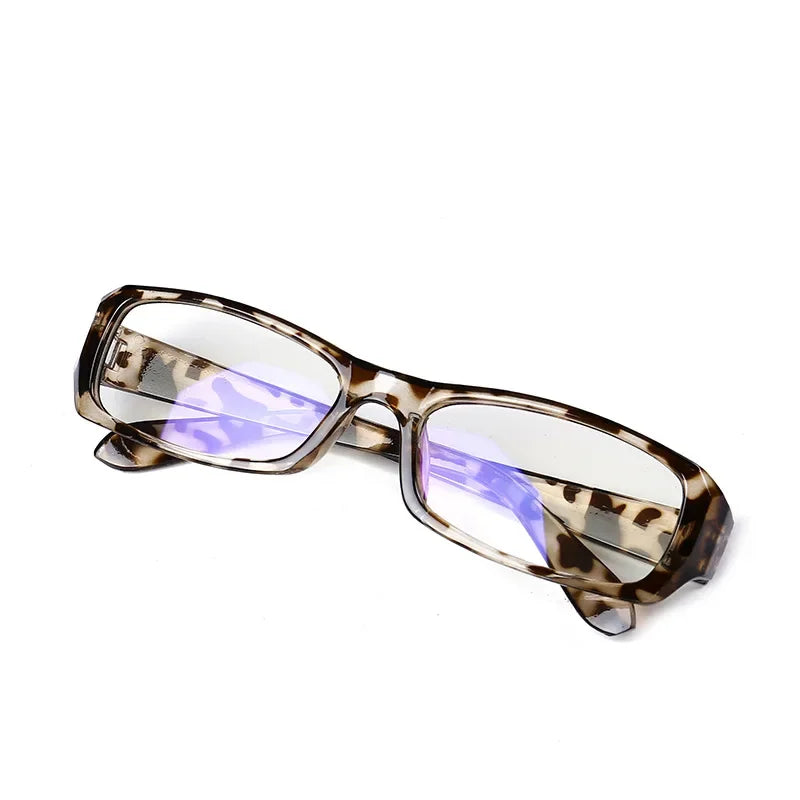 Small Square Frame Glasses Women Retro Harajuku Eyeglasses Clear Reading Spectacle Blue Light Blocking Eyewears