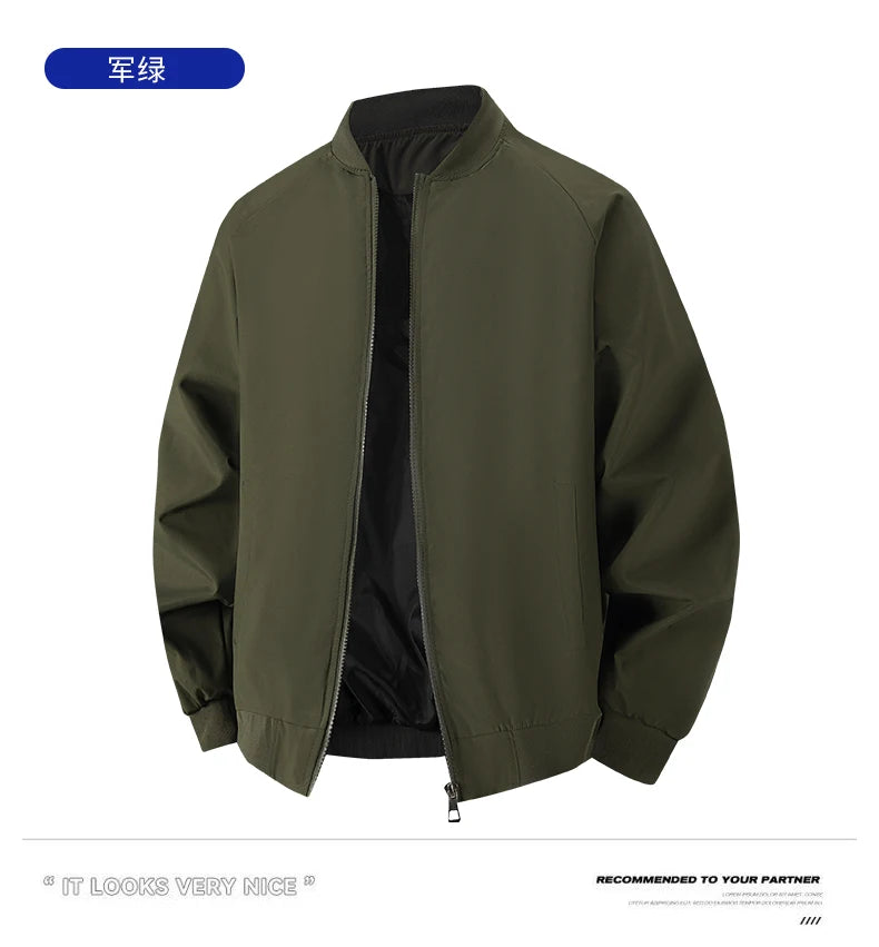 Mens Jacket Spring Autumn Outdoor Sports Casual Coats Men Waterproof Breathable Men Clothing Bomber Jacket Men Varsity Jacket