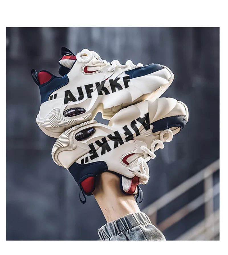 Sneakers for Men Fashion Versatile Men Comfortable Casual Shoes Thick-soled Height-increasing Men Shoes Tênis Zapatillas Deporte