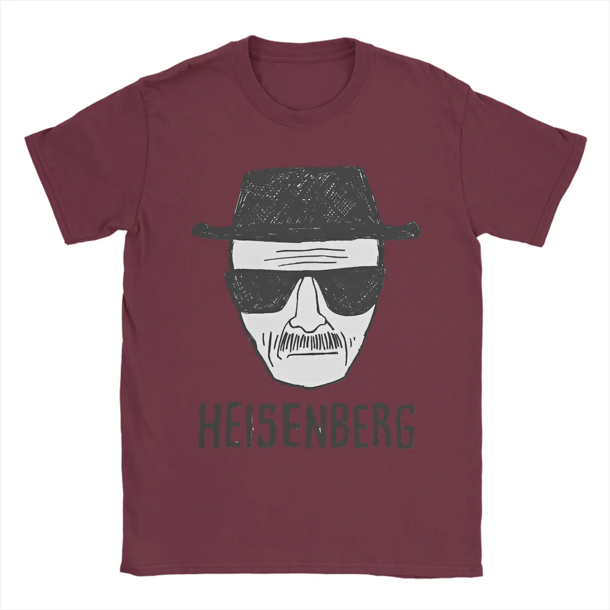 Breaking Bad  Heisenberg Drawing Merch Men Women T Shirt 100% Cotton Tee Printed  Tops T-shirt