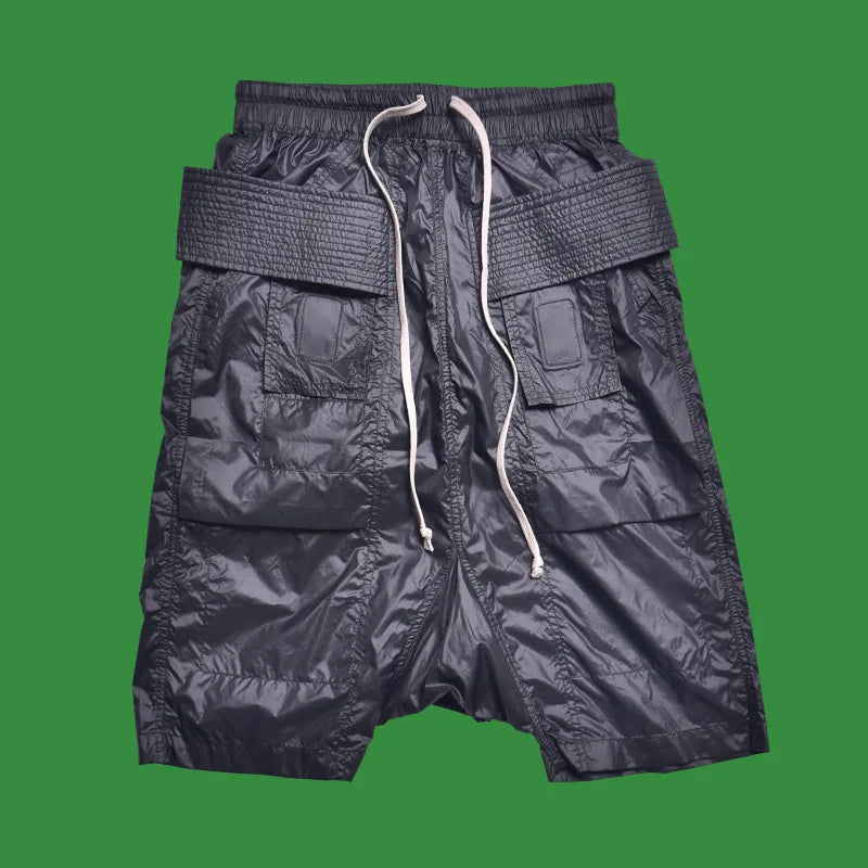 HKSH Spring Summer New Thin Knee Length Pants Youth High Street Fashion Shorts Men Ins Tide Chic Dark Niche Design Capris HK0825