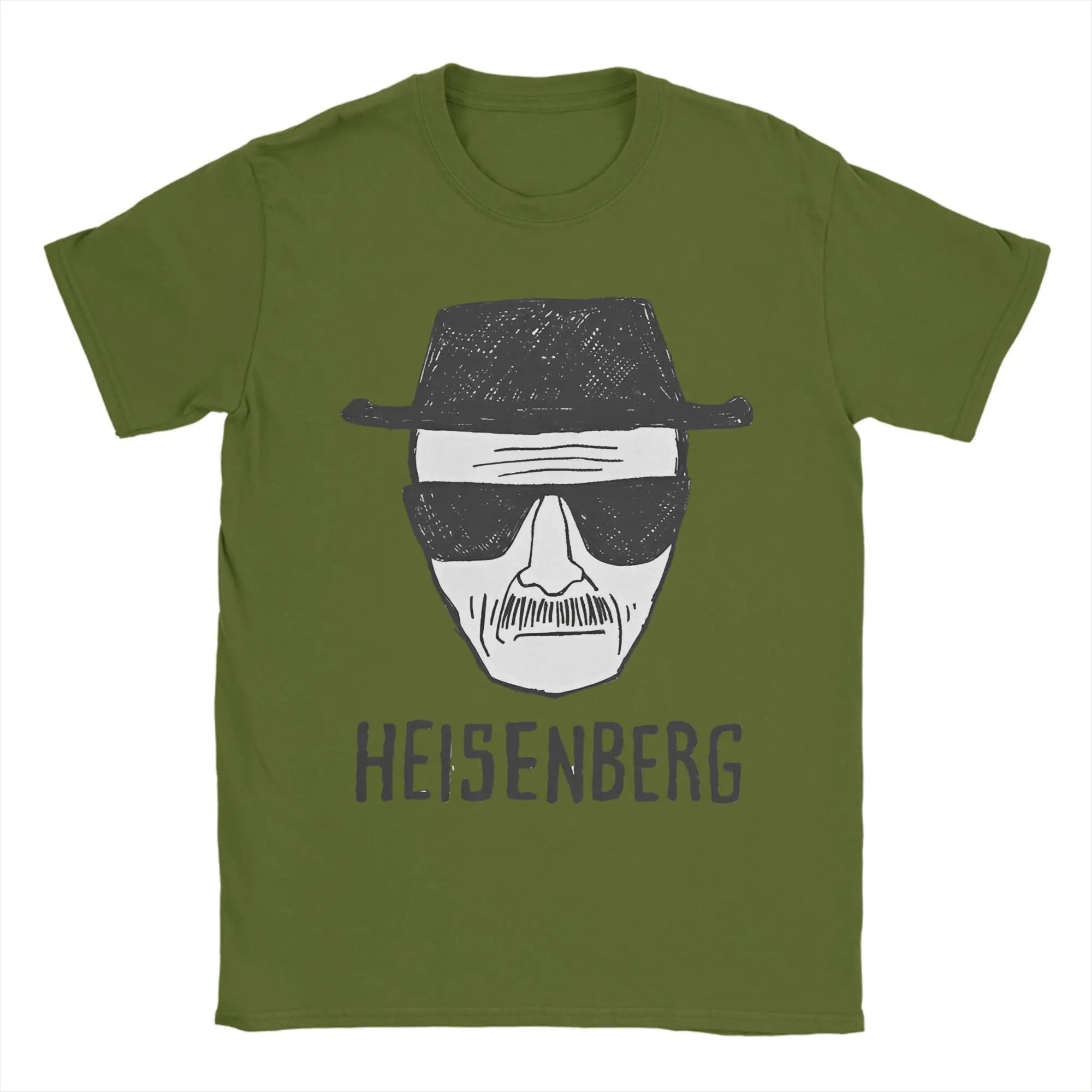 Breaking Bad  Heisenberg Drawing Merch Men Women T Shirt 100% Cotton Tee Printed  Tops T-shirt