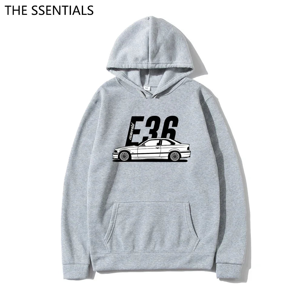 Classic E30 E46 E92 F80 M3 E36 Hoodies Fashion Men Graphic Initial D Hoodie Unisex Hip Hop Pullover Sweatshirt Car Graphic Hoody