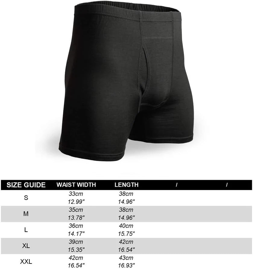 Men's 100% Merino Wool Boxer Briefs Outdoor Sports Long Leg Men Underwear Boxers Soft Breathable No Odor Man Boxershorts