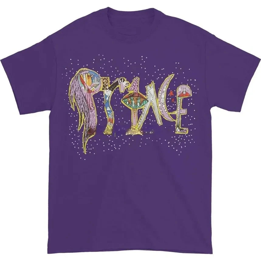 Prince Mens 1999 T-Shirt Purple Tops Tee New Fashion Design Tee Shirt graphic harajuku men clothing oversized streetwear 2024