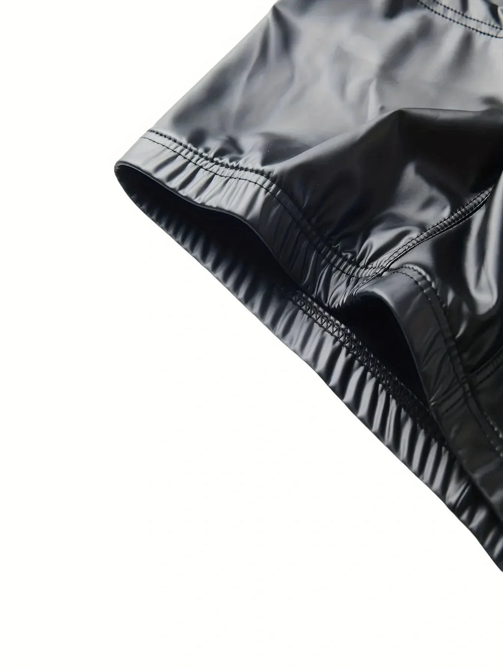 1pc men's PU leather flat corner shorts, sexy, suitable for dress up parties, adult novelty, nightclub parties, sweet gifts