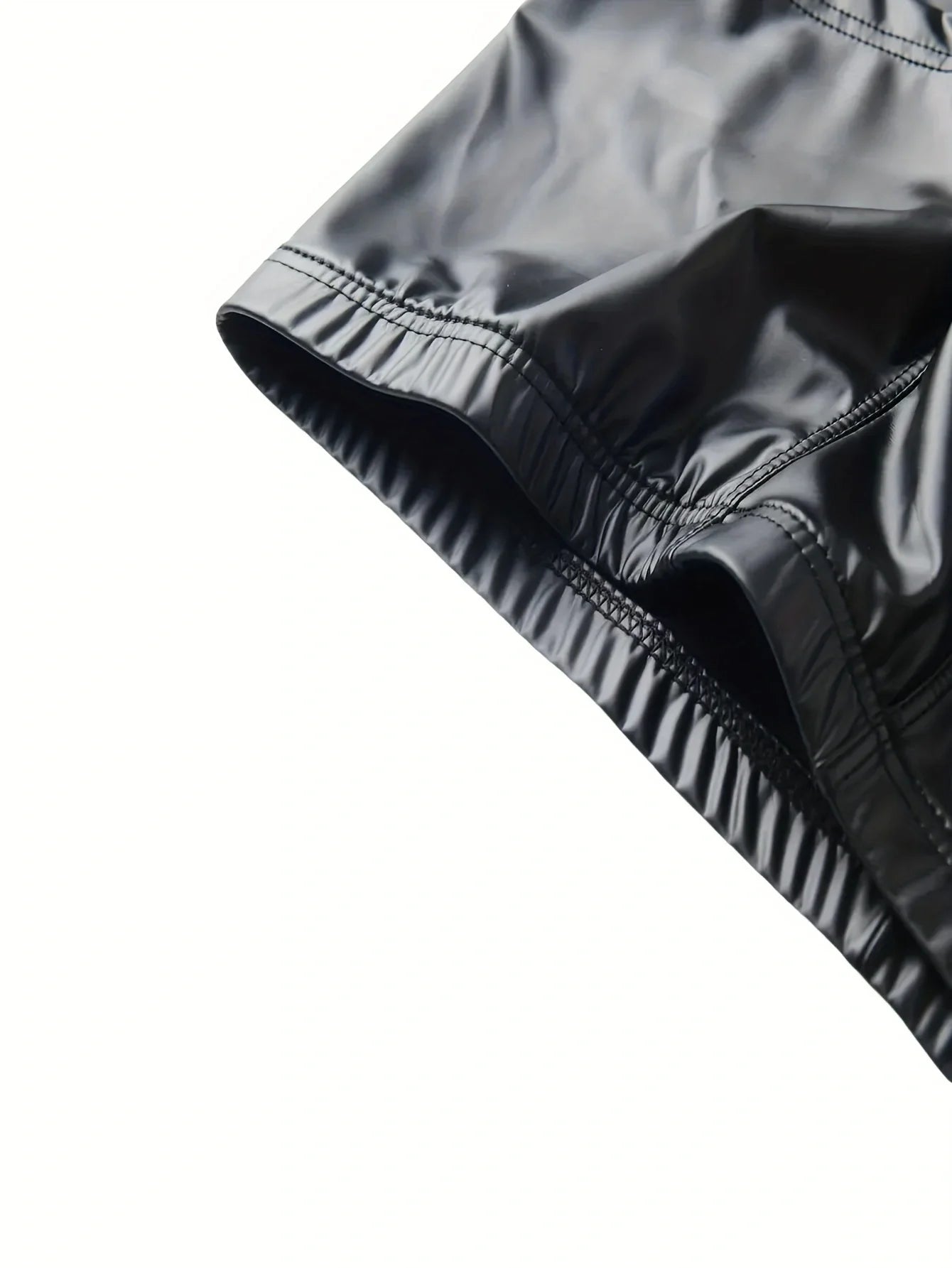 1pc men's PU leather flat corner shorts, sexy, suitable for dress up parties, adult novelty, nightclub parties, sweet gifts